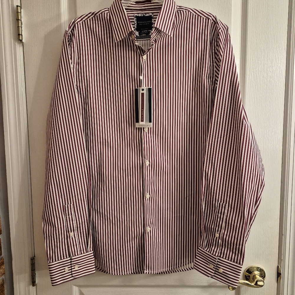 NWT Denim & Flower Super Slim Fit Button Down - Men's Size XL